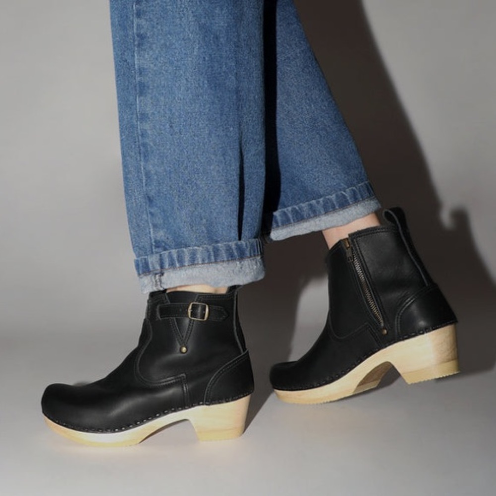 No. 6 | Leather Clog Buckle Boot